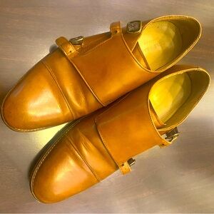 Cole Haan Monk Oxfords - Men’s Size 11, British Tan (light brown)